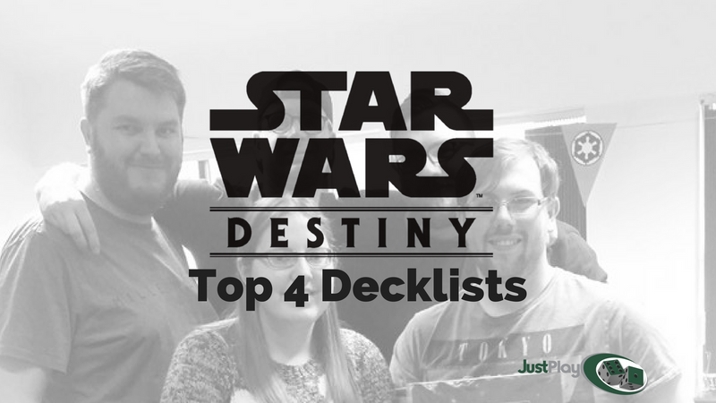 Star Wars Destiny SOR Launch Tournament Top 4 Deck Lists