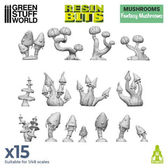 Resin Bits Plants: Fantasy Mushrooms