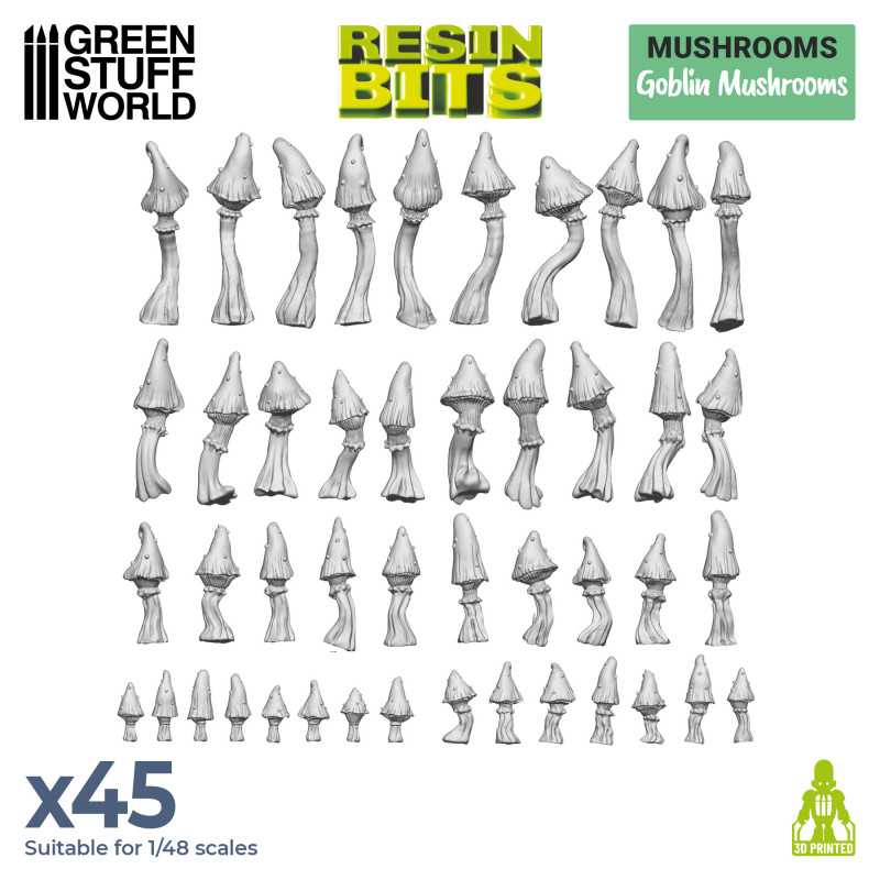 Resin Bits Plants: Goblin Mushrooms