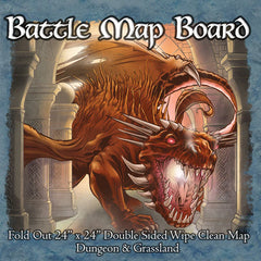 Battle Mat Board - Dungeon and Grass