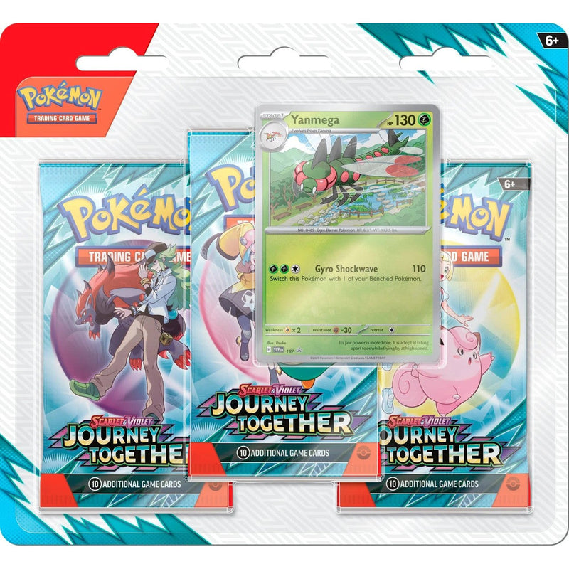 Pokemon TCG: Scarlet & Violet 9 – Journey Together - 3-Pack Blister                