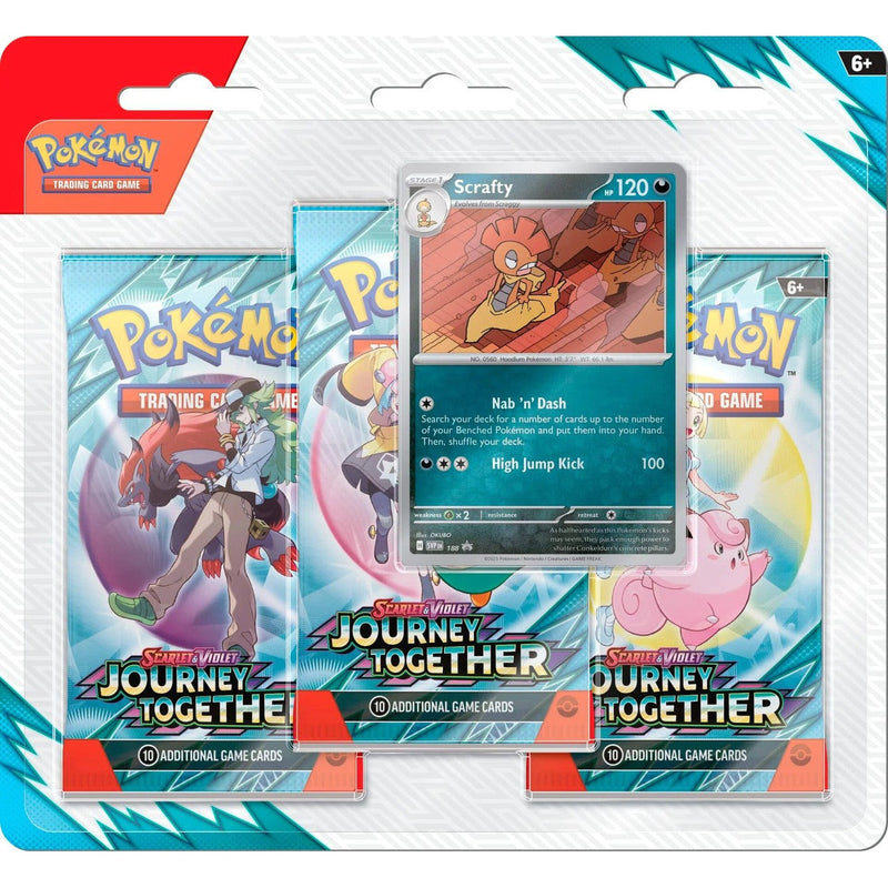 Pokemon TCG: Scarlet & Violet 9 – Journey Together - 3-Pack Blister                