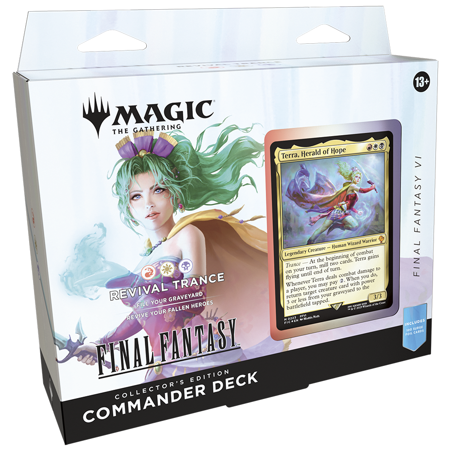 MTG: Final Fantasy Collector Commander Deck Revial Trance (Terra, Hera | JustPlayGames MTG: Final Fantasy Collector Commander Deck Revial Trance (Terra, Hera | JustPlayGames
