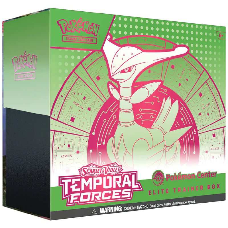 Pokemon TCG: Scarlet and Violet 5 - Temporal Forces - Elite Trainer Box: Walking Wake and Iron Leaves