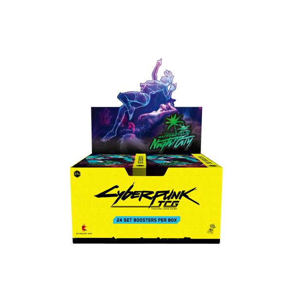Cyberpunk TCG - Welcome to Night City Booster Display