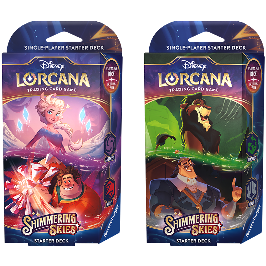 lorcana starter decks uk Disney Lorcana Trading Card Game - Starter - Shimmering Skies