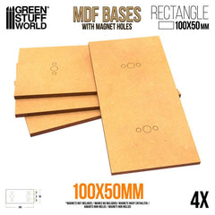 Mdf Bases - Rectangle 50x100mm