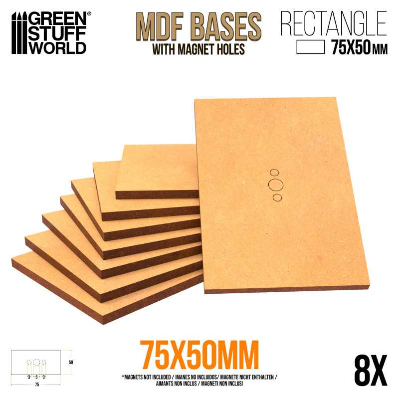 Mdf Bases - Rectangle 60x120mm