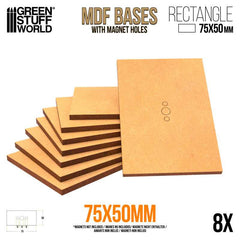Mdf Bases - Rectangle 50x75mm