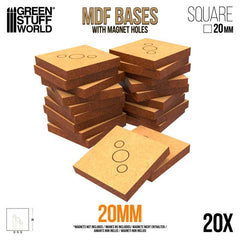 Mdf Bases - Square 20 Mm