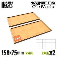 Movement Trays Mdf - Wedge 180x90mm