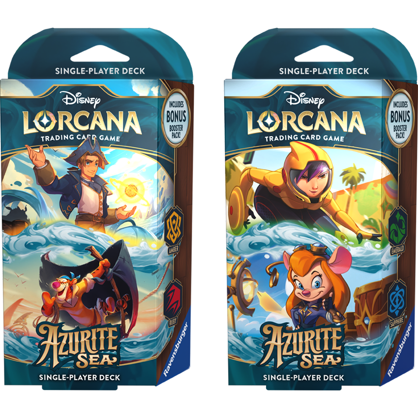 set 6 lorcana cards Azurite Sea: Disney Lorcana Trading Card Game - Starter Decks - Set 6