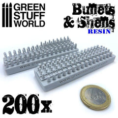 Resin Bits: 200x Resin Bullets and Shells