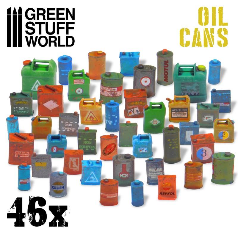 Resin Bits: 46x Resin Oil Cans