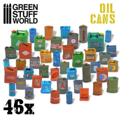 Resin Bits: 46x Resin Oil Cans