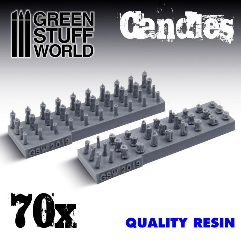 Resin Bits: 70x Resin Candles