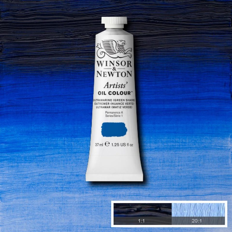 W&N Oil Paint: Ultramarine (Green Shade) Artist Grade 37ml