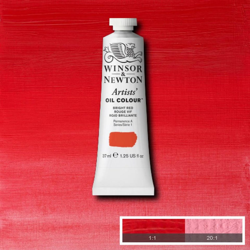 W&N Oil Paint: Bright Red Artist Grade 37ml
