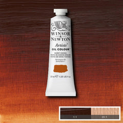 W&N Oil Paint: Burnt Sienna Artist Grade 37ml