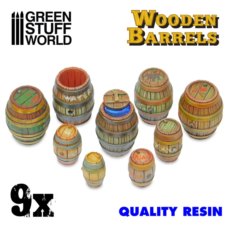 Wooden Barrels (9x Resin Barrels)