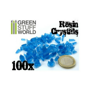 Resin Bits: Blue Resin Crystals - Small