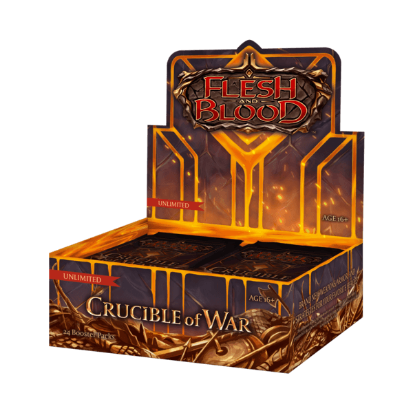 Flesh & Blood: Crucible of War Unlimited booster Display