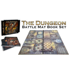 The Dungeon Books of Battle Mats (2 book set)