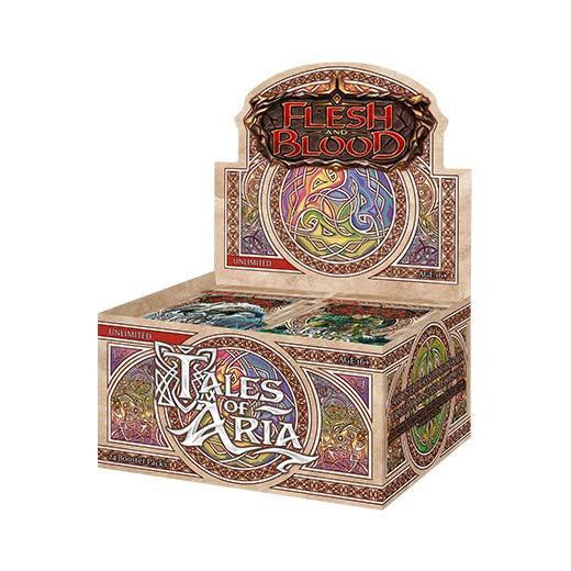 Flesh & Blood: Tales of Aria Unlimited booster display