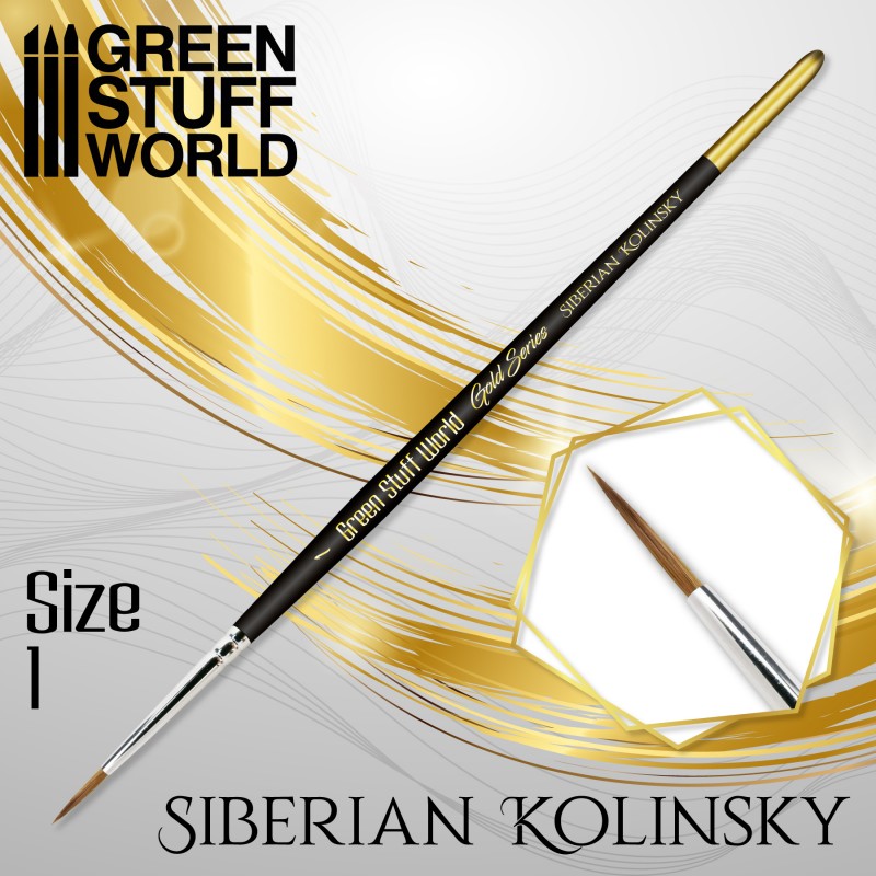 Gold Series Siberian Sable Brush - Size 1