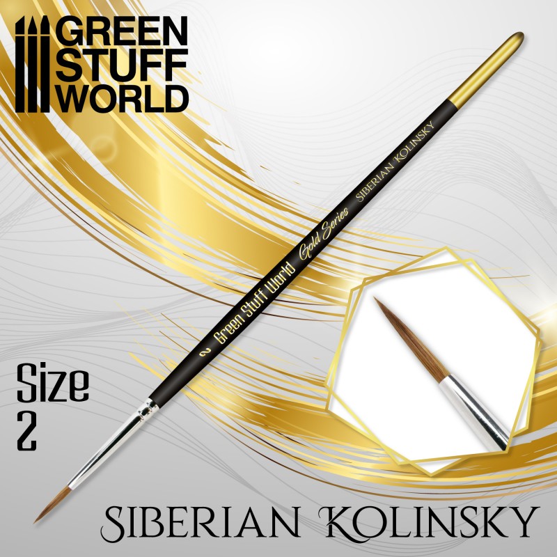 Gold Series Siberian Sable Brush - Size 2