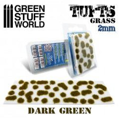 Grass Tufts - 2mm Self-adhesive - Dark Green