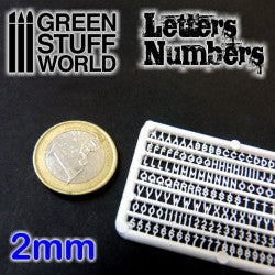 Resin Bits: Letters and Numbers 2 Mm