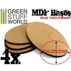 MDF Bases - AOS Oval 105x70mm