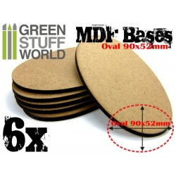 Mdf Bases - Aos Oval 90x52mm