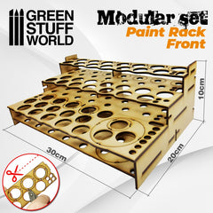 Paint Rack MDF: Modular Paint Rack - Front