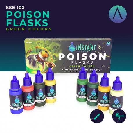 Poison Flasks (greens)