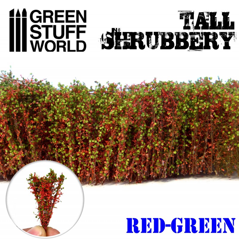 Tall Shrubbery - Red/Green