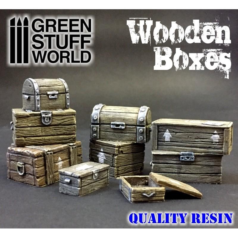 Resin Bits: Wooden Boxes Set